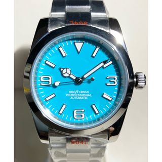 SEIKO Mod (NH38）エクスプローラータイプ(ターコイズブルー）(腕時計(アナログ))