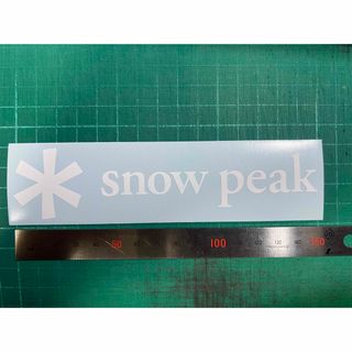 snow peak スノーピーク カッティング ステッカー 白