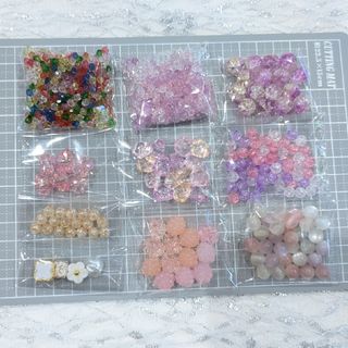 ビーズまとめ売り　暖色系