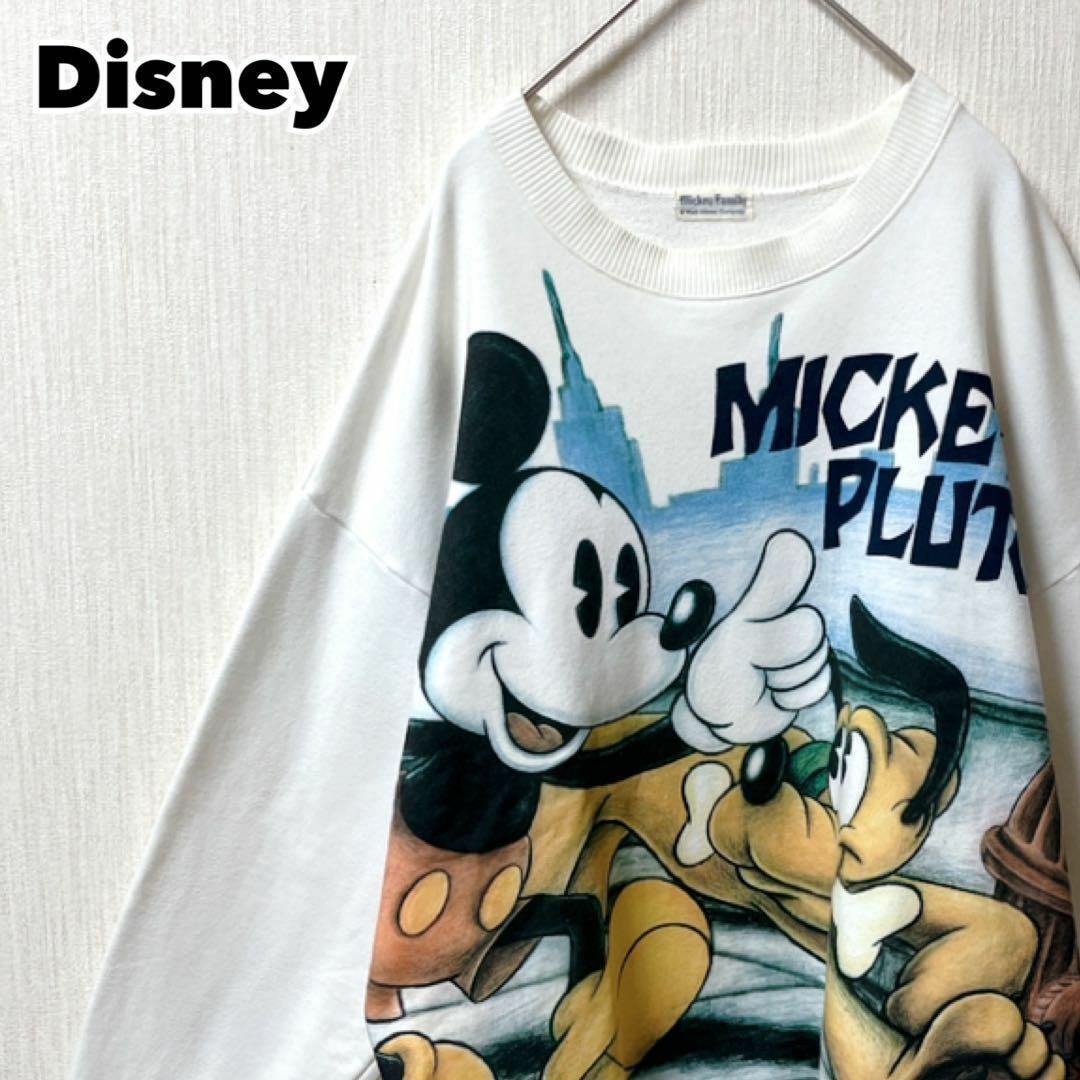 Disney(ディズニー)の80s-90s Disney スウェット トレーナー ヴィンテージ ミッキー メンズのトップス(スウェット)の商品写真
