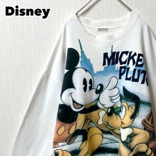 80s-90s Disney スウェット トレーナー ヴィンテージ ミッキー