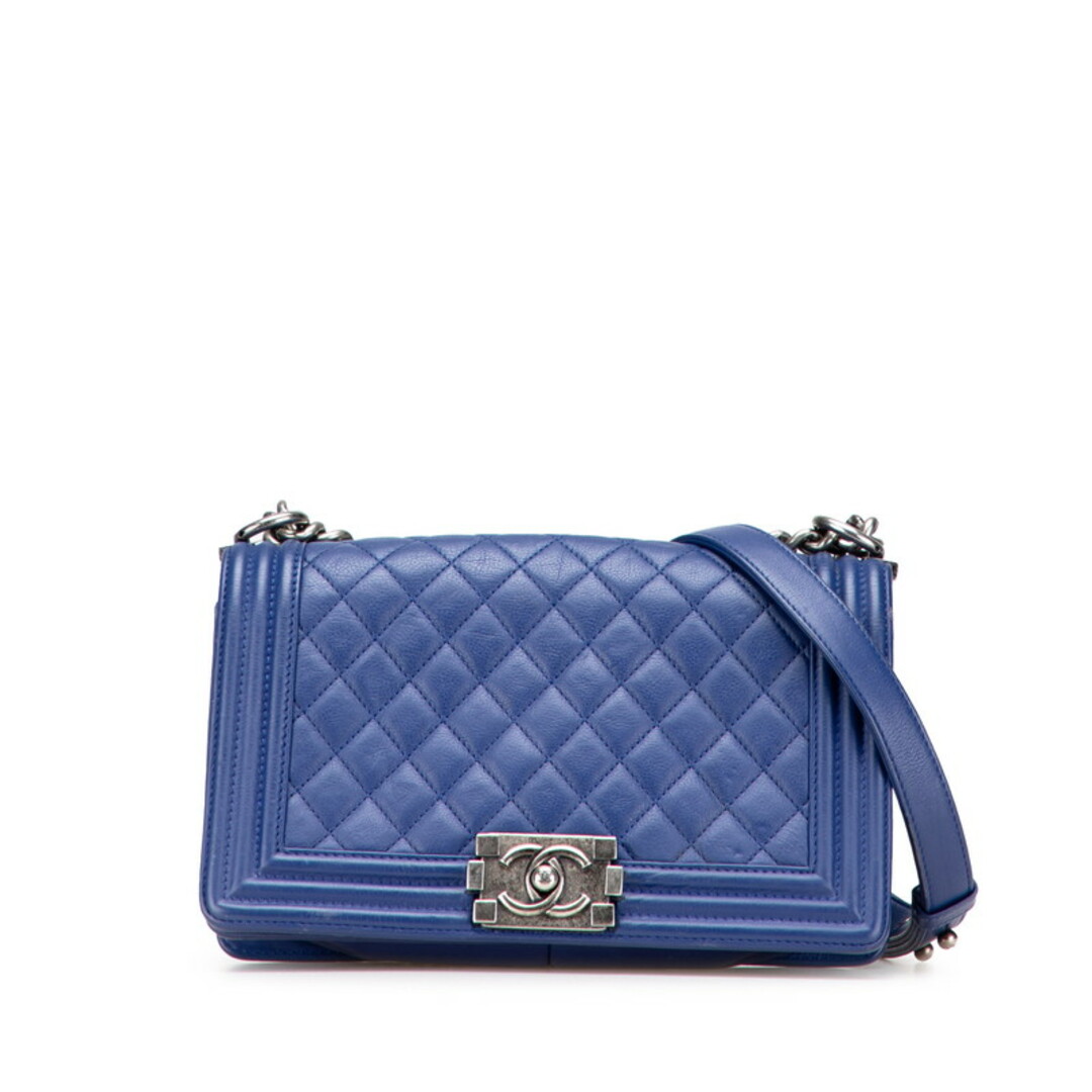 シャネル ボーイ シャネル ラムスキン ショルダーバッグ CHANEL - シャネル ボーイシャネル ココマーク チェーン