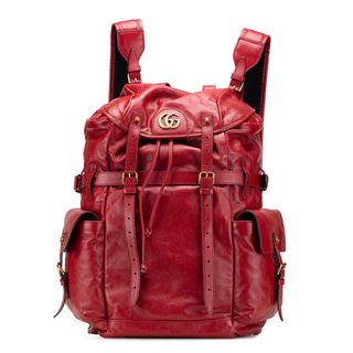 グッチ(GUCCI)の美品 グッチ GGマーモント リュック バックパック 526908 レザー レディース GUCCI 【222-19667】(リュック/バックパック)