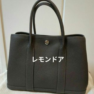 エルメス(HERMES)の【新品】HERMES エルメス ガーデンパーティ tpm 30 エベンヌ レザー(トートバッグ)