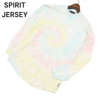 SPIRIT JERSEY スピリットジャージー 通年★ タイダイ バック プリント 長袖 ロンTシャツ カットソー Sz.XS メンズ(スウェット)