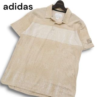 adidas GOLF アディダス ゴルフ ADICROSS 春夏★ 半袖  ポロシャツ Sz.O メンズ 大きいサイズ(ポロシャツ)