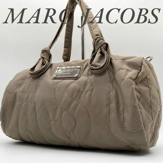 【未使用級】マークジェイコブス トートバッグ ミニボストン ナイロン グレージュ(トートバッグ)