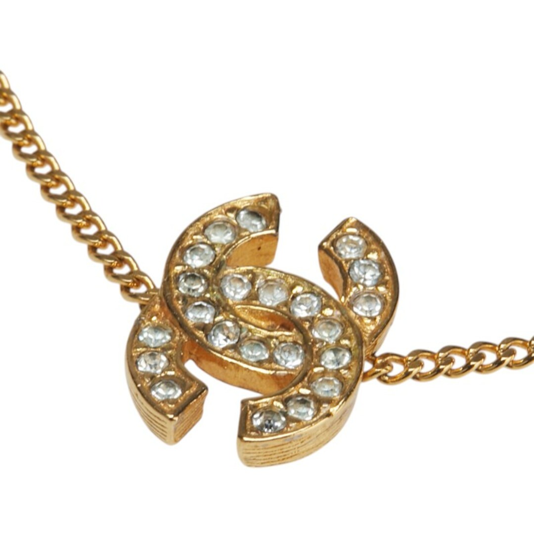 CHANEL(シャネル)のシャネル ヴィンテージ 1982 ココマーク ラインストーン ブレスレット メッキ レディース CHANEL 【222-21362】 レディースのアクセサリー(ブレスレット/バングル)の商品写真