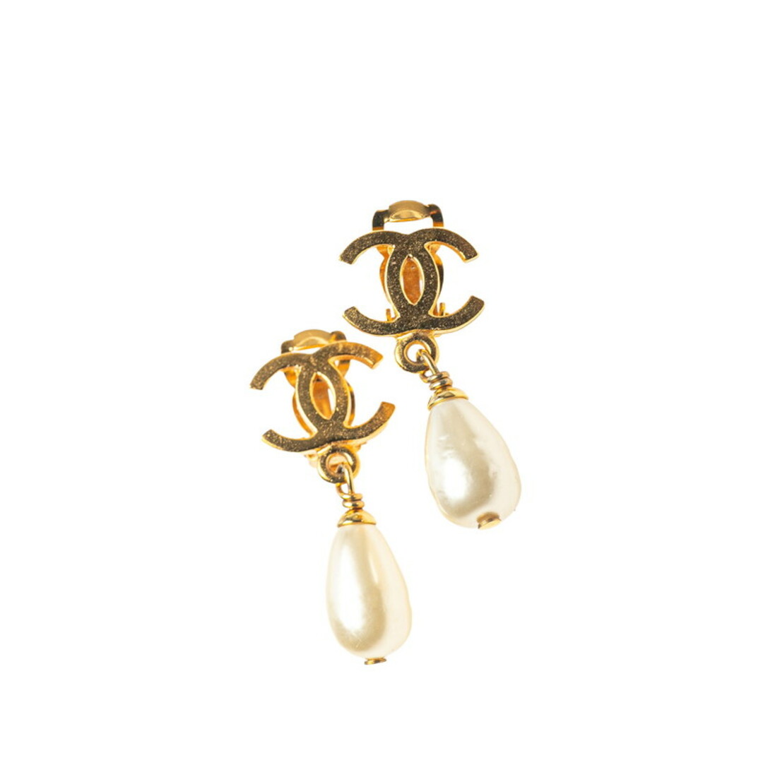 CHANEL(シャネル)のシャネル ココマーク パール イヤリング メッキ レディース CHANEL 【222-21396】 レディースのアクセサリー(イヤリング)の商品写真