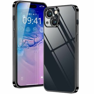 【カバー】iphone 15 用 ケース クリア 黑 アイフォン15 カバー 透(その他)