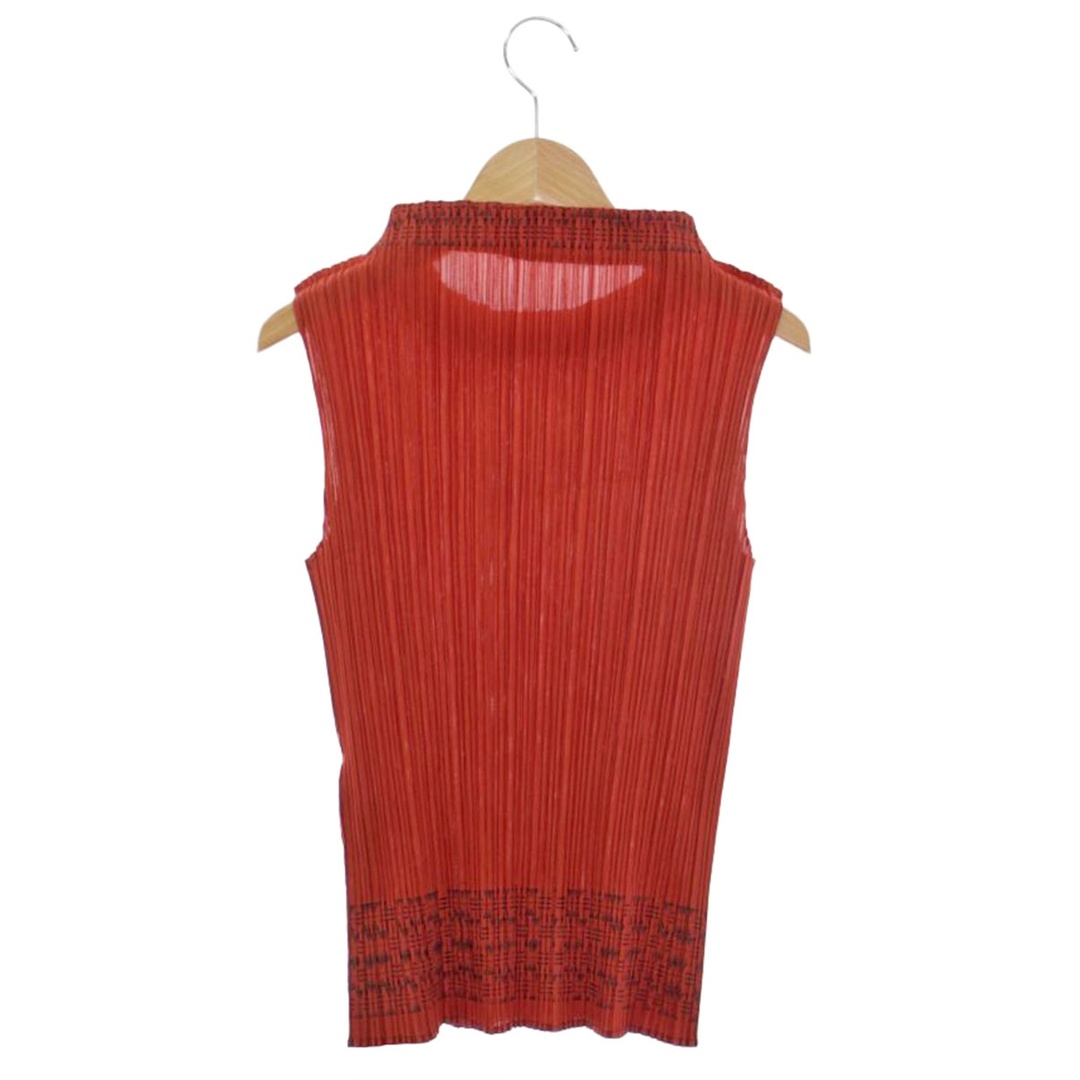PLEATS PLEASE ISSEY MIYAKE(プリーツプリーズイッセイミヤケ)のプリーツプリーズイッセイミヤケ PP73-Jk601  トップス 3 オレンジ プリーツ IT15E1CDIFTV レディースのトップス(Tシャツ(長袖/七分))の商品写真