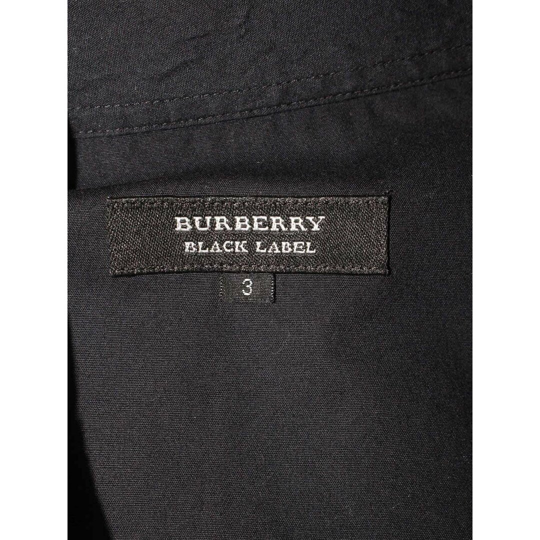 BURBERRY BLACK LABEL(バーバリーブラックレーベル)のバーバリーブラックレーベル BMW24-818-09 シャツ 3 ブラック ブラウス コットン混 ITUFTTQABQSW メンズのトップス(シャツ)の商品写真