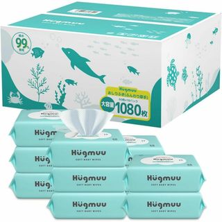 【Hugmuu】 ハグムー おしり拭き ふんわり厚手 大容量 1080枚