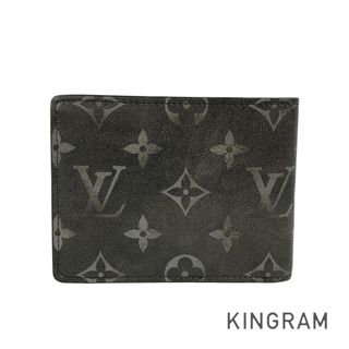 ルイヴィトン(LOUIS VUITTON)のルイ・ヴィトン ブラッシュド モノグラム ポルトフォイユ スレンダー M11708 二つ折り財布(折り財布)