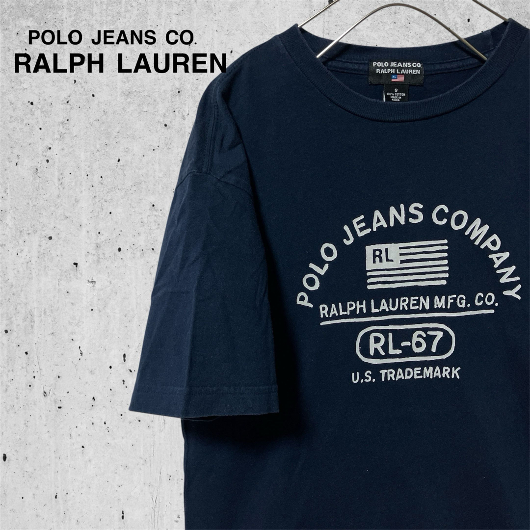 Ralph Lauren(ラルフローレン)のPOLO JEANS CO ラルフローレン 90s 半袖T プリントT ネイビー メンズのトップス(Tシャツ/カットソー(半袖/袖なし))の商品写真