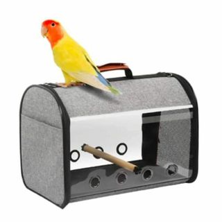 【数量限定】VEROMAN 鳥 インコ 移動用 バード キャリー バッグ 餌入れ(鳥)