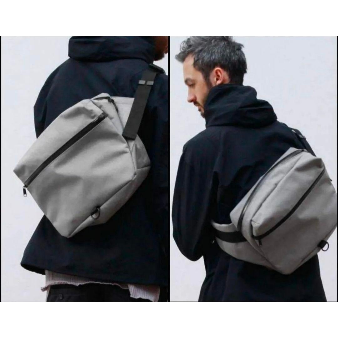 ADAM PATEK(アダムパテック)の＃【★定価11,000円★】アダムパテック ヘザーナイロンボディバッグ グレー メンズのバッグ(ボディーバッグ)の商品写真