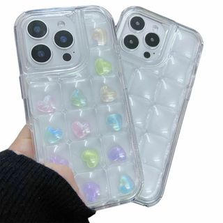 【カバー】Sakanana iPhone 15 ケース 韓国 可愛い ぽこぽこ (その他)