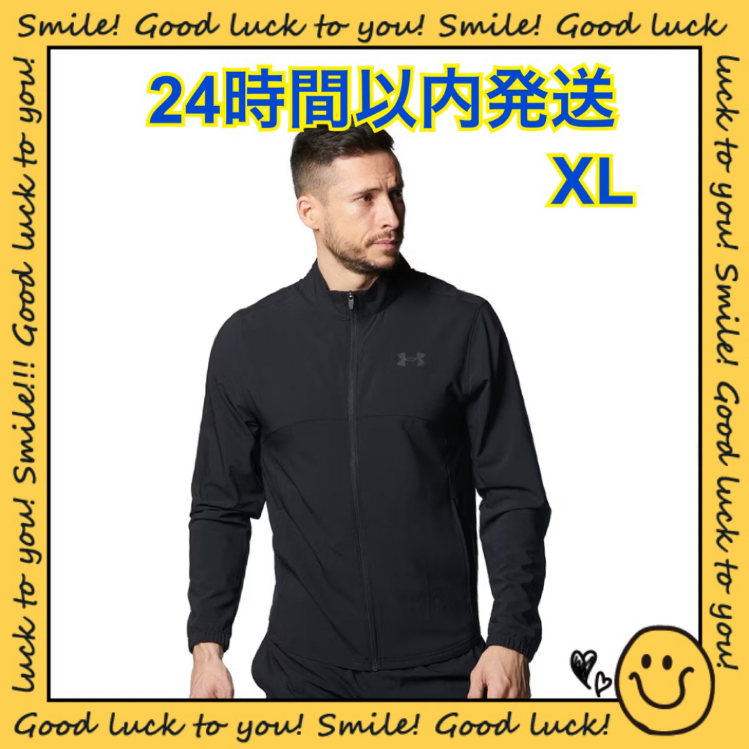UNDER ARMOUR(アンダーアーマー)の【24時間以内発送】アンダーアーマ ウインドブレーカー ジャケット XL 001 スポーツ/アウトドアのランニング(ウェア)の商品写真