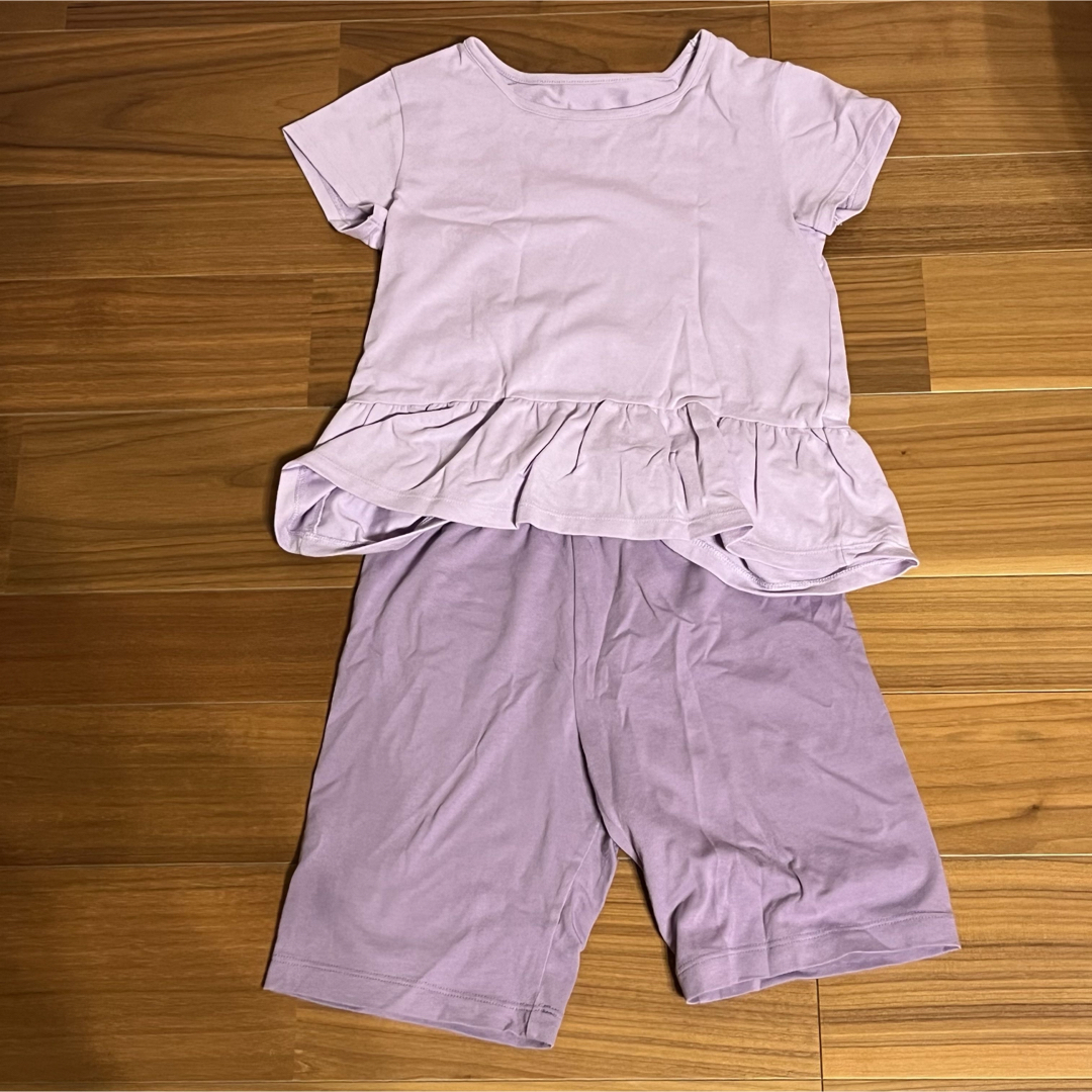 UNIQLO(ユニクロ)の【早いもの勝ち】ユニクロ　半袖パジャマ　110cm キッズ/ベビー/マタニティのキッズ服女の子用(90cm~)(パジャマ)の商品写真