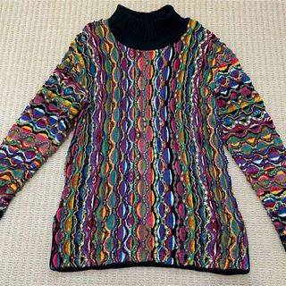 COOGI - 【希少デザイン】クージー☆3D立体編み コットン ニット セーター ハイネック