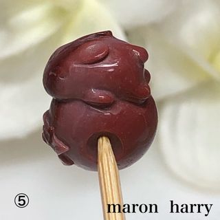 アラシャン・蓮うさぎさん・天然石・貫通穴•*¨*•.¸¸♬