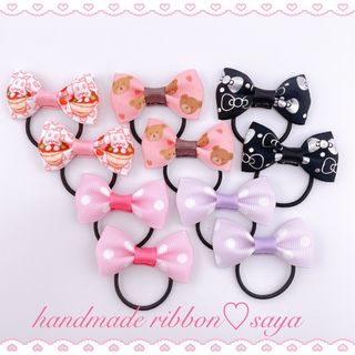 ベビーリボンヘアゴム10個セット