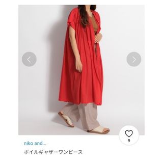 niko and…【ニコアンド】ボイルギャザーワンピース