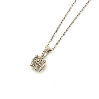 SILVER 925 シルバー ネックレス ダイヤモンド メレダイヤ0.1ct