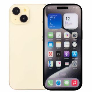 【カバー】【 限定】 展示用模型 iPhone 15 Plus イエロー （画面