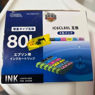 オーム電機 エプソン互換 IC6CL80L 3色販売