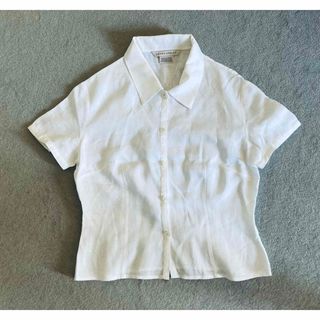 ローラアシュレイ(LAURA ASHLEY)のローラアシュレイ　リネン半袖(シャツ/ブラウス(半袖/袖なし))