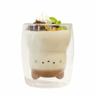 【人気商品】シービージャパン 耐熱グラス [ネコ] 270ml 結露しにくい 2(その他)