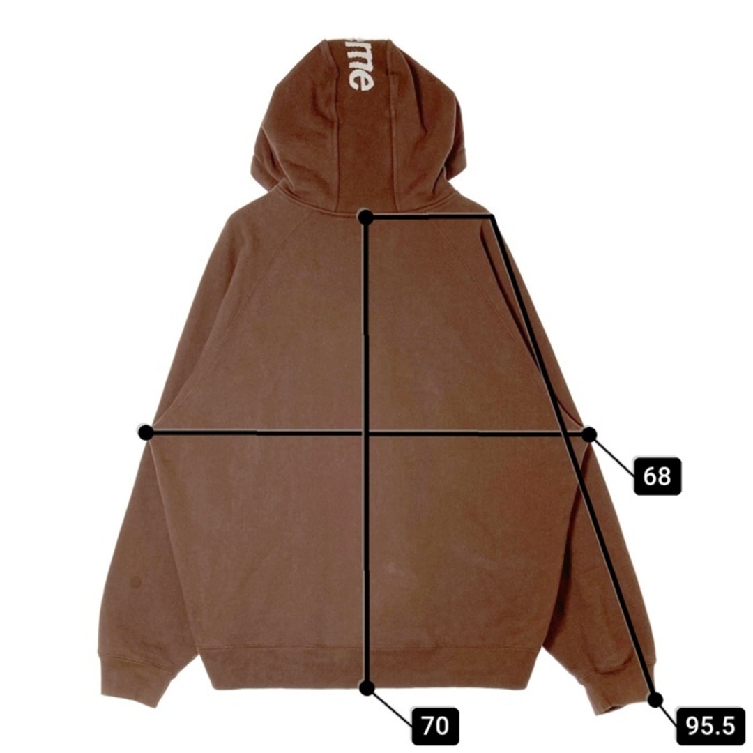 Supreme(シュプリーム)の★Supreme シュプリーム 22FW Brim Zip Up Hooded Sweatshirt フルジップ スウェットパーカー ブラウン sizeXL メンズのトップス(パーカー)の商品写真