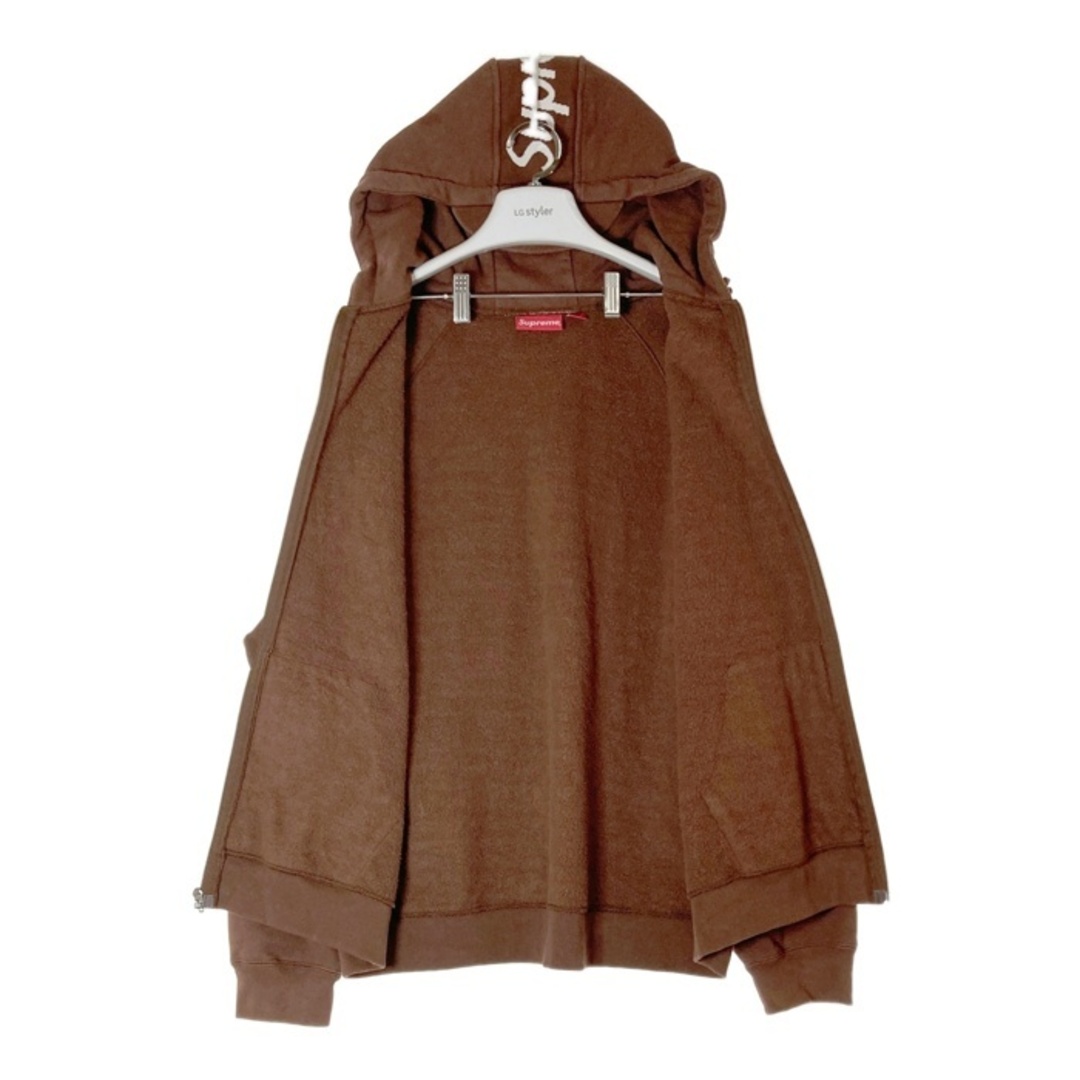 Supreme(シュプリーム)の★Supreme シュプリーム 22FW Brim Zip Up Hooded Sweatshirt フルジップ スウェットパーカー ブラウン sizeXL メンズのトップス(パーカー)の商品写真
