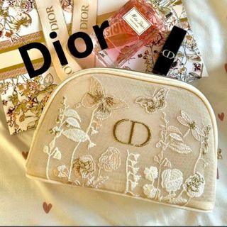 クリスチャンディオール(Christian Dior)の2025最新Diorポーチ　正規品　刺繍ポーチ(ミラー)
