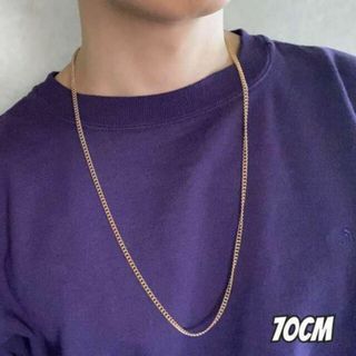70cm ゴールド 喜平 チェーンネックレス メンズ レディース