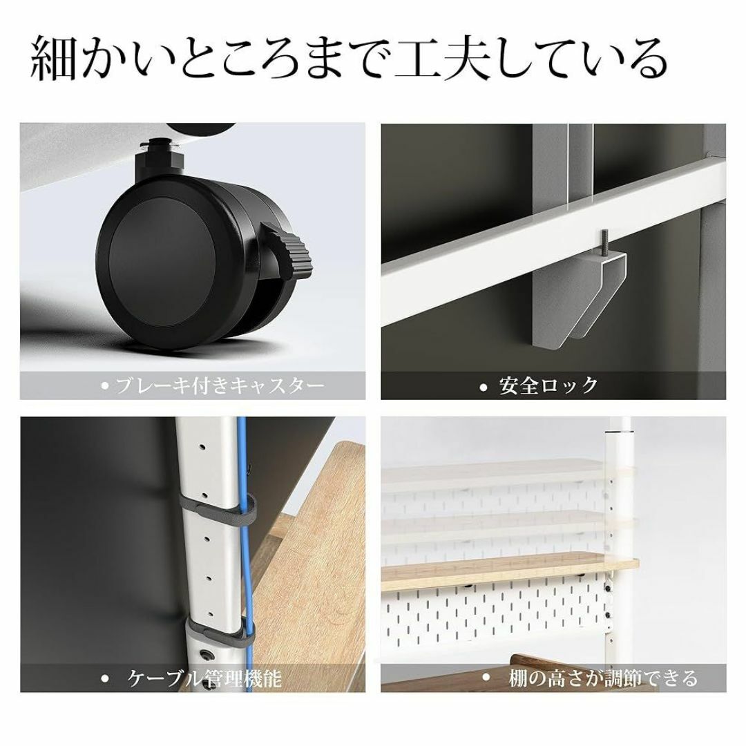 【訳あり新品★外箱段ボールにキズ・汚れあり・中身は新品です】 テレビスタンド K インテリア/住まい/日用品の机/テーブル(その他)の商品写真