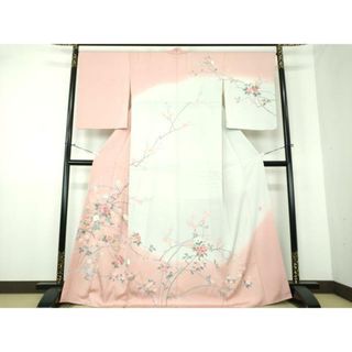 平和屋着物●訪問着　友禅　作家物　吉祥花文　暈し染め　正絹　逸品　DAAU5615ps(着物)