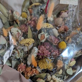 スワッグ　ドライフラワー花束