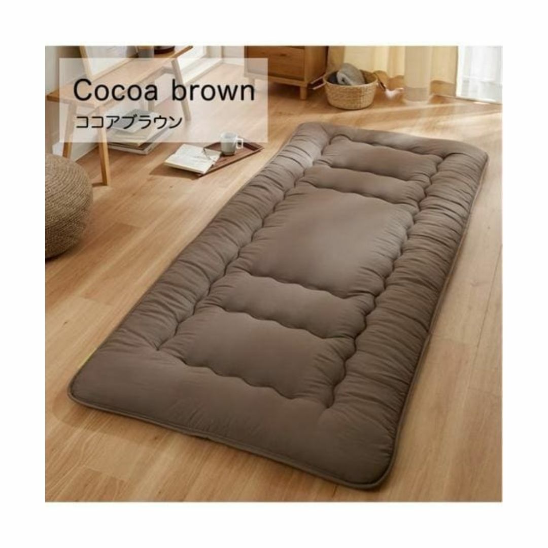 新品☆シングル100×210cm敷布団♪ウレタン入3層♪防ダニ抗菌防臭☆Q154 インテリア/住まい/日用品の寝具(布団)の商品写真