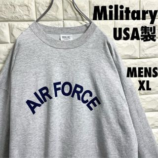 MILITARY - アメリカ空軍　AIR FORCEプリント　スウェット　USA製 XLサイズ
