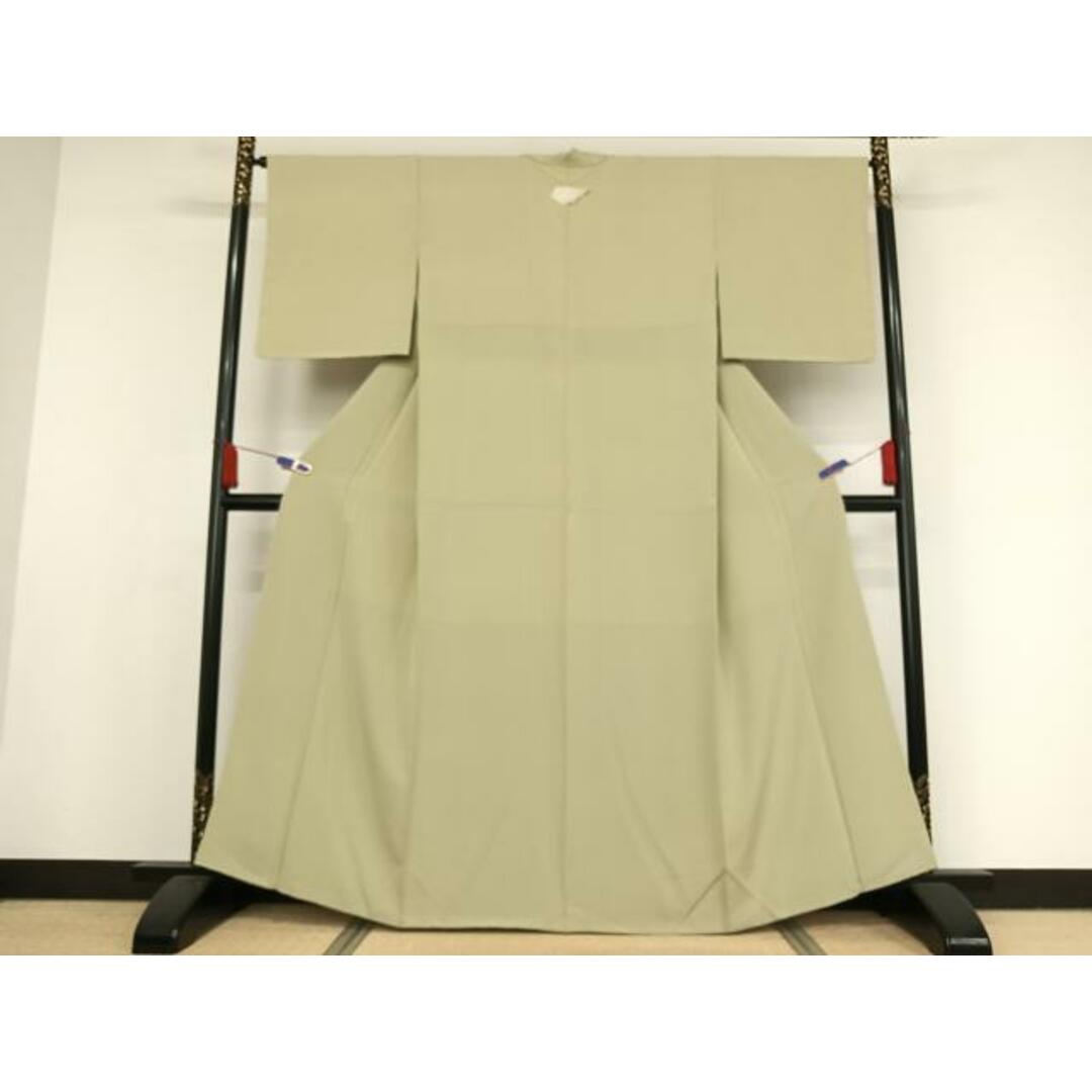 平和屋着物●上質な色無地　夏虫色　正絹　逸品　未使用　AAAX0248np レディースの水着/浴衣(着物)の商品写真