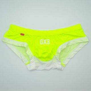 【GX3】ボクサーパンツ 蛍光イエロー Lサイズ Y80-1182-4(ボクサーパンツ)