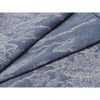 平和屋着物▽上質な小紋　単衣　風景文　正絹　逸品　CAAU3782xi(着物)