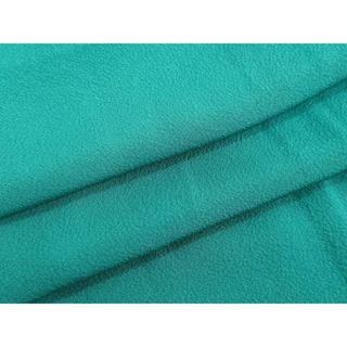 平和屋着物●上質な色無地　ターコイズ色　正絹　逸品　DAAV1069tw(着物)