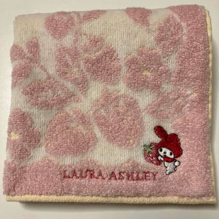 新品　マイメロ　ローラアシュレイ　いちご　タオルハンカチ　ハンドタオル