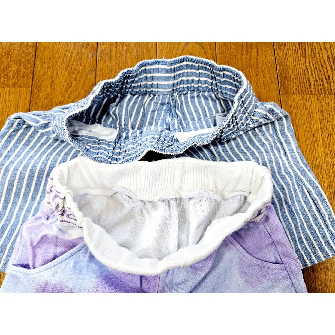 しまむら(シマムラ)の美品　短パン＆スカート　計４点まとめ売り　サイズ１１０cm キッズ/ベビー/マタニティのキッズ服女の子用(90cm~)(パンツ/スパッツ)の商品写真