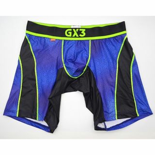 【GX3】幾何学模様ボクサーブリーフ ブルー系 Mサイズ Y80-1183-12(ボクサーパンツ)
