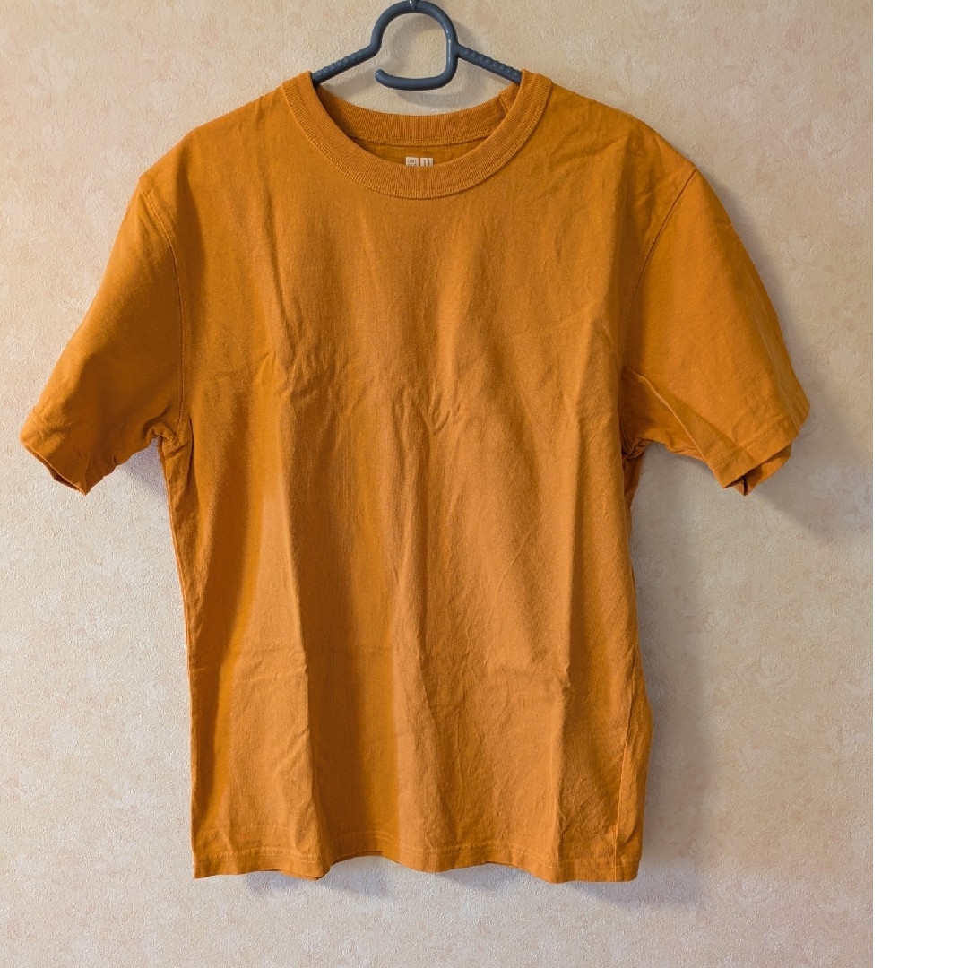 UNIQLO(ユニクロ)のUNIQLO U クルーネックTシャツ M オレンジ メンズのトップス(Tシャツ/カットソー(半袖/袖なし))の商品写真